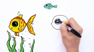 How to draw a cute cartoon puffer fish in less than 3 minutes! How To Draw A Cartoon Fish Cute And Easy Video Dailymotion
