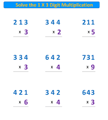 Free Multiplication Worksheet Standard Algorithm 1 X 3 Digit With Regrouping Free Multiplication Worksheets Free Math Worksheets Multiplication Problems