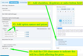 Adding Additional Items Extras With Prices To The Booking Form Appointment Hour Booking