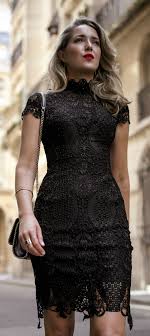 30 Dresses In 30 Days Day 11 What To Wear To A Cocktail Attire Wedding Black Lace Short Sleeve Mini Dress Gold Metallic Classy Dress Mini Dress Fashion