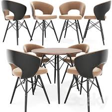 3d Models Table Chair Dining Chair Set10 Dining Chairs Chair Table And Chairs