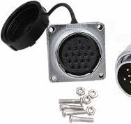 Amazon.com: HangTon WS28 17 Pin 10A Male Plug Female Socket ...