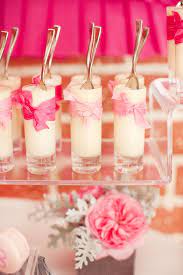 Ribbons And Ruffles Baby Shower Part 2 Desserts Shower Desserts Dessert Table Dessert Shots