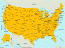 Irvine, california grew faster than any other us city, at a rate of 3.87%, while st. Map Of U S With Cities