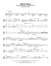 witch hunt trumpet transcription print sheet music now