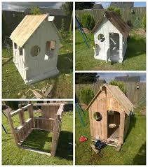 Wendy Pallet House Spielhaus Aus Holz Haus Und Garten Palletten