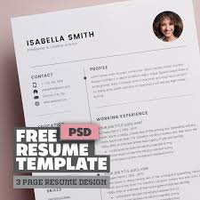 Editable professional layouts & formats with example cv . Free Resume Template 3 Page Cv Template Freebies Graphic Design Junction