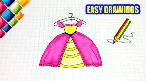 The drawbot also has plenty of drawing and coloring pages! Easy Drawings 273 How To Draw Princess Dress Drawings For Beginners Youtube