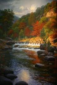 Autumn Serenity Lighthouse Galleries Autumn Scenery Beautiful Nature Cross Stitch Landscape