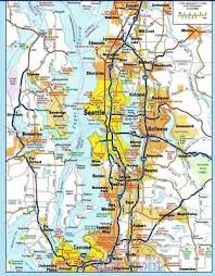 Seattle Washington Map Glossy Poster Picture Photo Banner Print Road City 5871 In 2020 Washington Map Seattle Map Seattle Washington