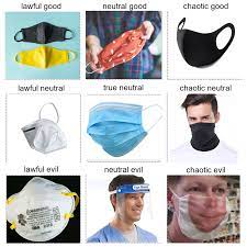 Face Covering Alignment Chart True Neutral Alignment Chart Memes Neutral Evil