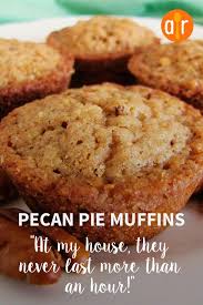 Pecan Pie Muffins It S Hard To Believe There Are Only Five Ingredients In These Wonderful Little Pecan Pie Muffins Pecan Pie Muffin Recipe Homemade Muffins
