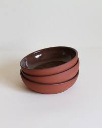 Raw Red Clay Bowls The Interior Is Glazed In A Glossy Clear Thats Food Safe And Durable But I Left The Exterior Unglazed To Show Off The Natural Red Hue And Te