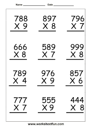 Multiplication worksheets and online activities. 5th Grade Math Facts And Printable Worksheets 2018