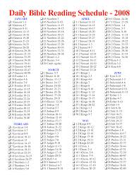 Daily Bible Reading Schedule Printable Bible Reading