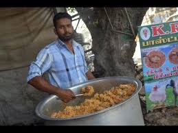 Indian Muslim Chicken Biryani Prepared For 100 People Street Food Biryani Street Food Food