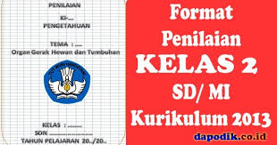 Download daftar nilai pendidikan agama islam sd k 13. Format Penilaian Kelas 2 Sd Mi Kurikulum 2013 Edisi Revisi Terbaru Dapodik Co Id