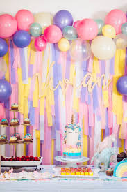 Birthday Party Ideas For Mom From Daughter Magical Unicorn Birthday Party Parties Sandy A La Mode Birthday Party Decorations Unicorn Birthday Parties Unicorn Birthday