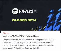 Doing so will get you a unique early access code that can be redeemed ahead of the beta beginning. Fifa 22 Beta Guide Release Dates Invitations And Other Details