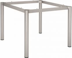 Known for their versatility and ease of cleaning, stainless steel open base work tables are perfect for any kitchen looking to increase counter space. Table Frame Stainless Steel Round Tube For Table Top 90x90 Cm