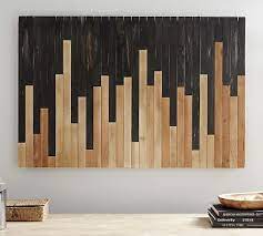 Mixed Wood Wall Art Black Natural Wood Wall Art Handmade Wall Art Wooden Wall Art