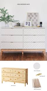 Transform A Humble Ikea Dresser Into A Gorgeous Bedroom Piece Ikea Dresser Ikea Chest Of Drawers Furniture Hacks