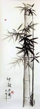 Charcoal Asian Bamboo Artwork Chinese Artwork Bamboo Art Chinese Artwork Japanese Painting