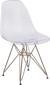 Flash Furniture Fh 130 Cpc1 Gg Elon Series Ghost Chair With Gold Metal Base Accent Chairs For Sale Plastic Dining Chairs Dining Chairs
