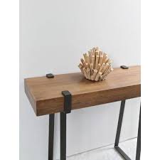 Gunnar Industrial Solid Wood Console Table Allmodern Wood Console Table Console Table Contemporary Console Table