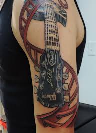 24 cool guitar tattoo designs | best tattoo ideas gallery. Les Paul Guitar Tattoo Guitar Tattoo Les Paul Guitars First Tattoo