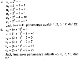 We did not find results for: Tentukan Lima Suku Pertama Barisan Bilangan Dengan Rumus Suku Ke N Berikut A Un N2 4n 7 B Un 3 N 1 2 Mas Dayat