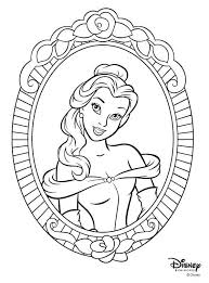 Kleurplaat assepoester assepoester klaar voor het bal. Kleurplaten Disney Prinsessen Belle