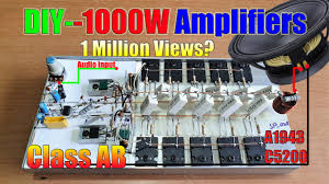Absolute maximum ratings (t a = 25°c). Diy 1000 Watts Mono High Power Amplifier Using Transistors 2sc5200 And 2sa1943 V1 Youtube