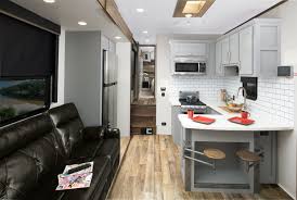 Keystone Fuzion 369 Interior Residential Furniture Toy Hauler Rv Interior Design