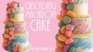 Cascading Macaron Rainbow Cake Rosie S Dessert Spot Rainbow Cake Macaron Cake Cake