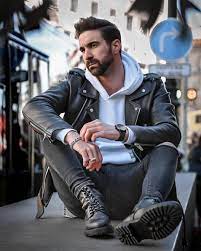 Pin On Leather Jeans Men
