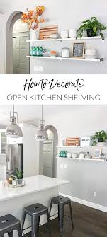 Adding Ikea Ekby Shelves To An Empty Wall Transformed This Kitchen See How They Can Be Decorated For Mul Home Decor Kitchen Kitchen Decor Open Kitchen Shelves