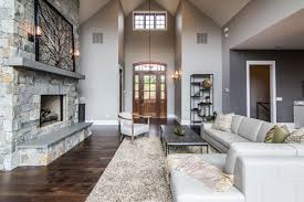 Enjoy rustic decor with a fresh modern style. Modern Rustic Mountain Home Vaulted Great Room Acm Design Architecture Interiors