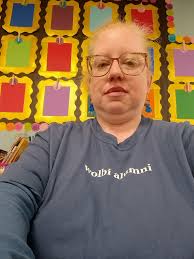 Wearing my WOLBI alumni shirt in Cochranville PA with my horse and family. 