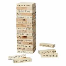 Wir freuen uns riesig mit euch und wünschen euch für eure zukunft alles erdenklich gute, viel glück und gottes segen. Holz Wackelturm Gluckwunsch Turm Stapelturm Hochzeit Gastebuch Geschenk Idee Ebay