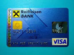 Russia Raiffeisen Bank Visa Credit Card Karta