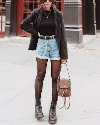 Simple Street Style Ideas How To Wear Shorts In Cold Weather 2020 Winter Shorts Outfits Jean Short Outfits Fashion