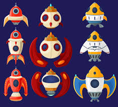 Here you can explore hq cartoon rocket transparent illustrations, icons and clipart with filter setting like size, type, color etc. Set Of Cartoon Vector Spaceships And Rockets Download Free Vectors Clipart Graphics Vector Art