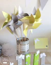 Moulins A Vent Vert Anis Gris Et Blanc Pour Le Bapteme D Un Petit Jules Http Www Maison Des Delices Fr Contenants Dragees Mariage Decoration Bapteme Dragees