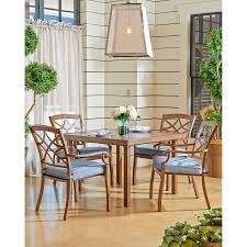 Trisha Yearwood Outdoor 42 In Patio Dining Table With 4 Dining Chairs Outdoor Dining Chairs Klaussner Furniture Patio Dining Set