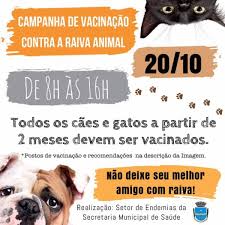 Porém, é importante destacar que os riscos de complicações graves ligados à vacinação são muito menores do que os das doenças contra as quais a pessoa. Campanha De Vacinacao Contra Raiva Animal Prefeitura Municipal De Sao Jose Do Vale Do Rio Preto