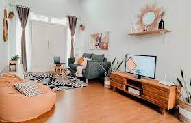 Seperti halnya interior di bawah ini yang memadukan antara ruang makan, dapur, dan ruang keluarga. 8 Potret Interior Rumah Minimalis Tanpa Sekat Hunian Mungil Jadi Luas Rumah123 Com