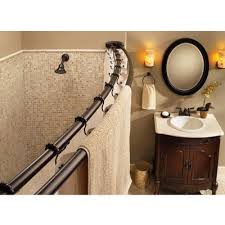 Moen Creative Specialites Double Curved Shower Rod Shower Rod Best Bathroom Faucets Amazing Bathrooms