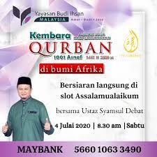 1) life needs love, pity 2) we cannot live alone 3) victims only need part of our property 4) be confident in the reward that allah will give 5) now is the time for us to perform the sacrificial worship 6) intention with all sincerity i. Jom Sama Sama Kita Menonton Yayasan Budi Ihsan Malaysia Facebook
