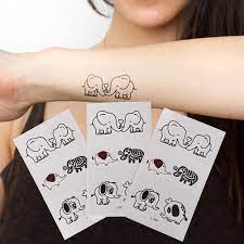 ♥ in today's video i cover all my upper body tattoos using dermacol makeup (foundation/concealer?). Cute Elephant Waterproof Temporary Tattoos Sticker Body Art Animal Fake Makeup Tattoo Paper Sleeve Paste Tattoo Sticker Waterproof Temporary Tattoo Stickertemporary Tattoo Sticker Aliexpress